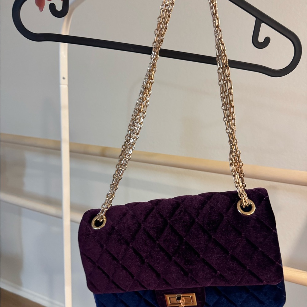 Luxurious Velvet Chain Shoulder Bag